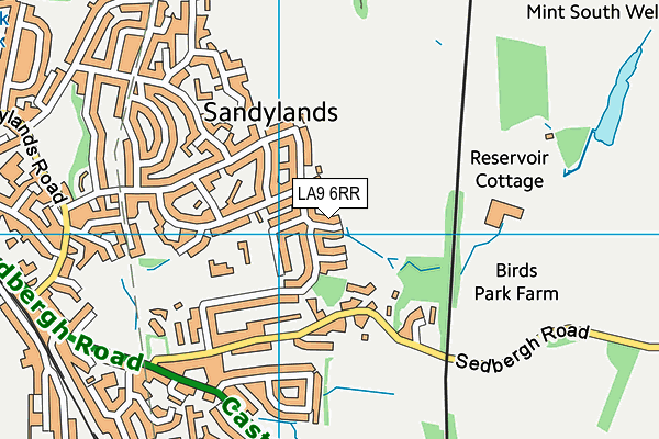 LA9 6RR map - OS VectorMap District (Ordnance Survey)