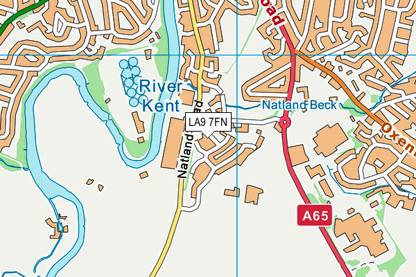 LA9 7FN map - OS VectorMap District (Ordnance Survey)