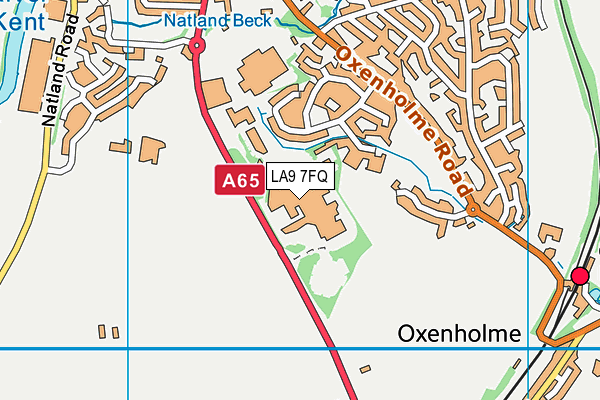 LA9 7FQ map - OS VectorMap District (Ordnance Survey)