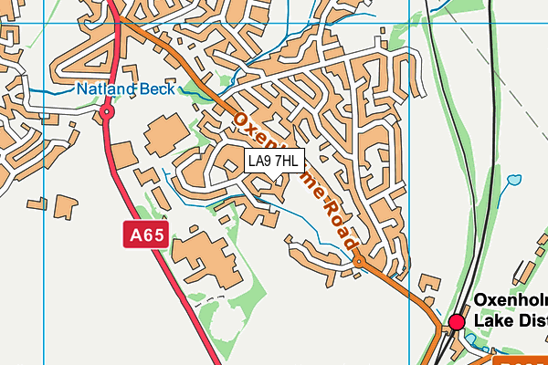 LA9 7HL map - OS VectorMap District (Ordnance Survey)