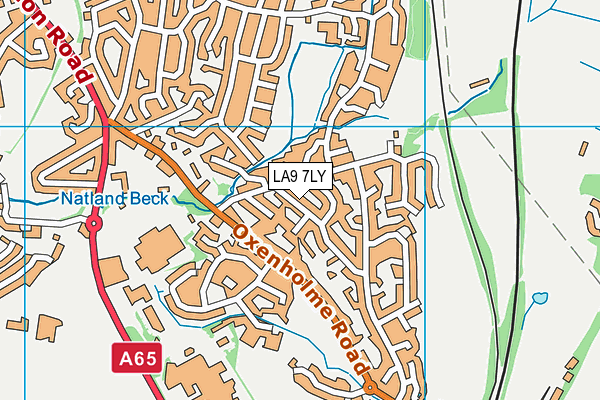 LA9 7LY map - OS VectorMap District (Ordnance Survey)