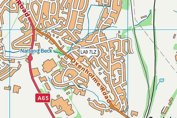 LA9 7LZ map - OS VectorMap District (Ordnance Survey)