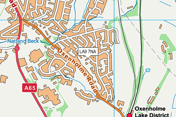 LA9 7NA map - OS VectorMap District (Ordnance Survey)