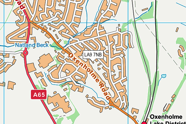 LA9 7NB map - OS VectorMap District (Ordnance Survey)