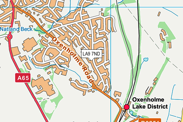 LA9 7ND map - OS VectorMap District (Ordnance Survey)