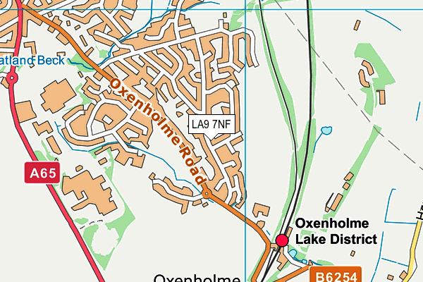 LA9 7NF map - OS VectorMap District (Ordnance Survey)