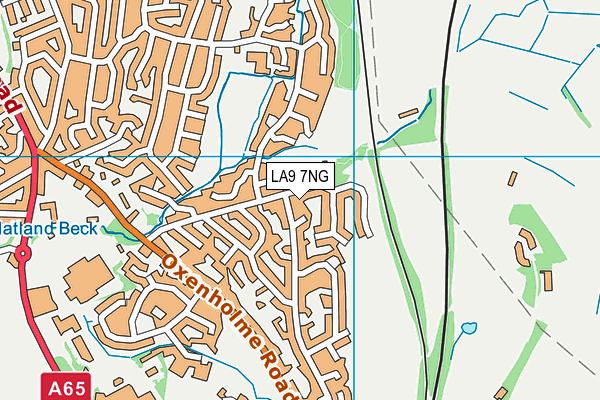 LA9 7NG map - OS VectorMap District (Ordnance Survey)
