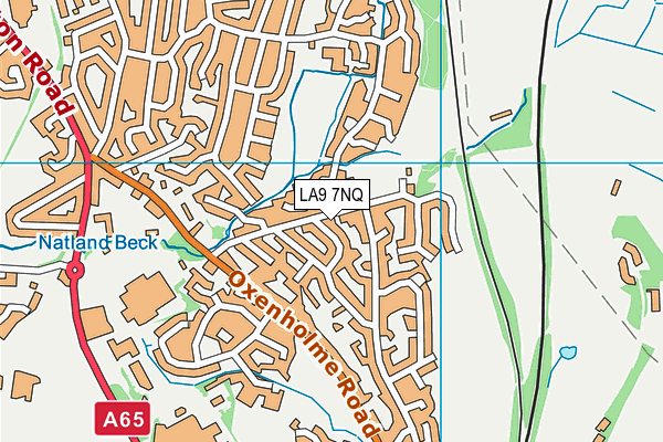 LA9 7NQ map - OS VectorMap District (Ordnance Survey)