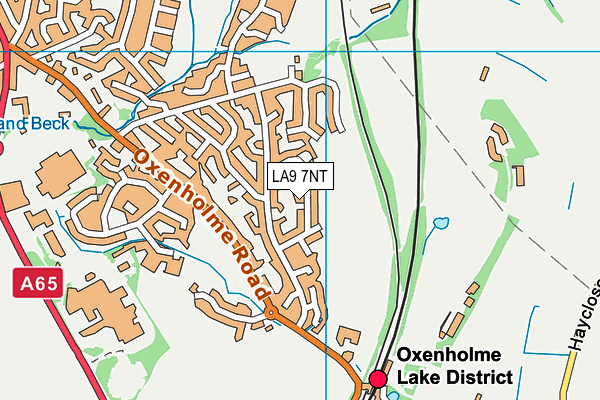 LA9 7NT map - OS VectorMap District (Ordnance Survey)
