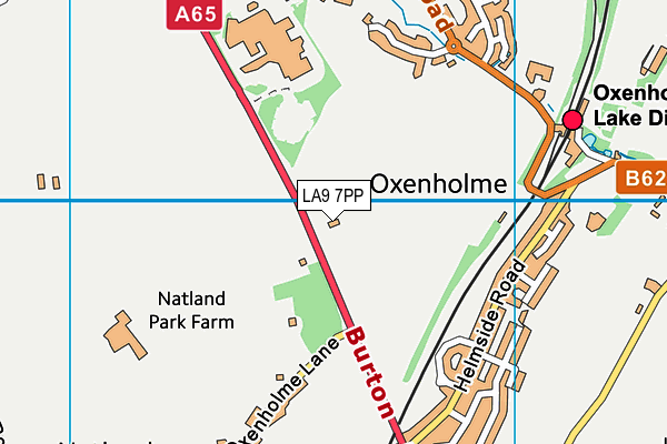 LA9 7PP map - OS VectorMap District (Ordnance Survey)