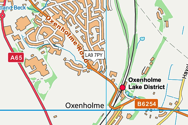 LA9 7PY map - OS VectorMap District (Ordnance Survey)