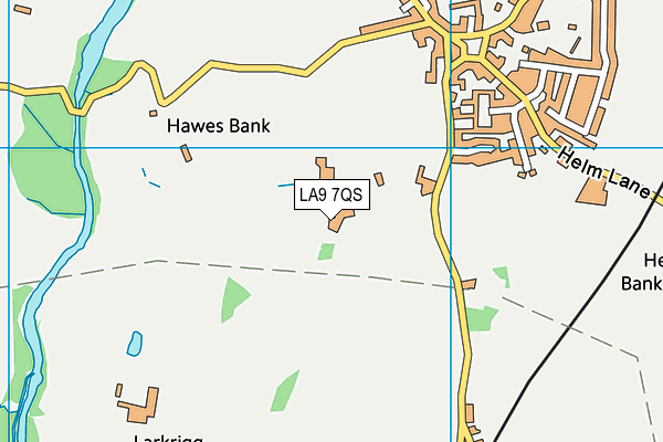 LA9 7QS map - OS VectorMap District (Ordnance Survey)