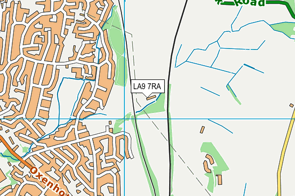 LA9 7RA map - OS VectorMap District (Ordnance Survey)