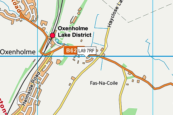 LA9 7RF map - OS VectorMap District (Ordnance Survey)