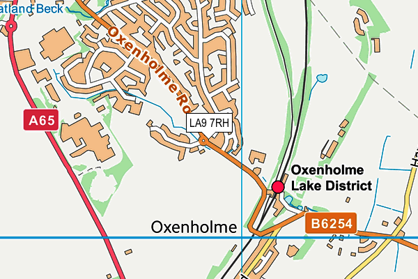 LA9 7RH map - OS VectorMap District (Ordnance Survey)