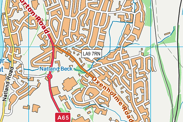 LA9 7RN map - OS VectorMap District (Ordnance Survey)