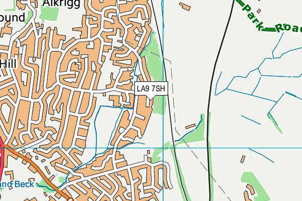 LA9 7SH map - OS VectorMap District (Ordnance Survey)