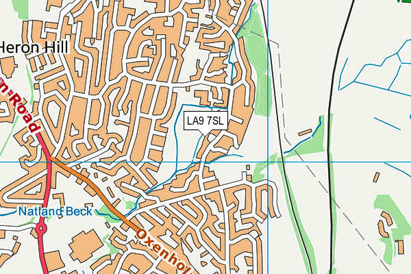 LA9 7SL map - OS VectorMap District (Ordnance Survey)