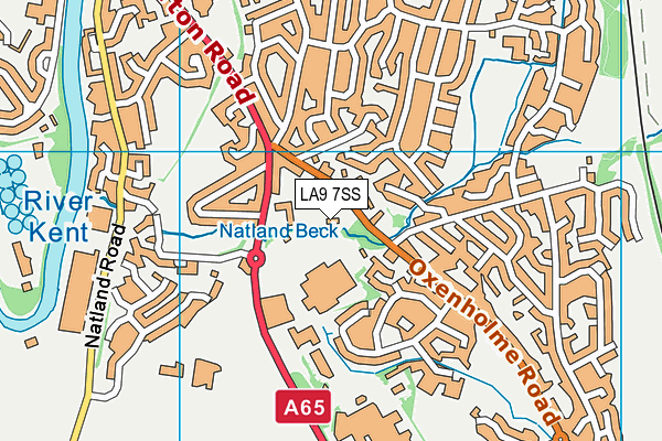 LA9 7SS map - OS VectorMap District (Ordnance Survey)