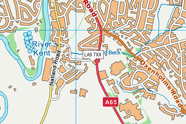 LA9 7XX map - OS VectorMap District (Ordnance Survey)