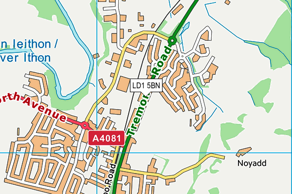 LD1 5BN map - OS VectorMap District (Ordnance Survey)