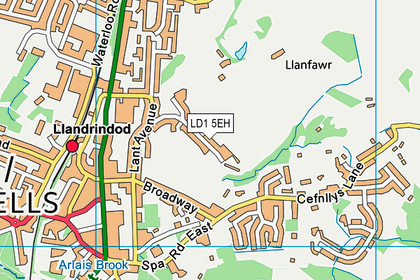 LD1 5EH map - OS VectorMap District (Ordnance Survey)