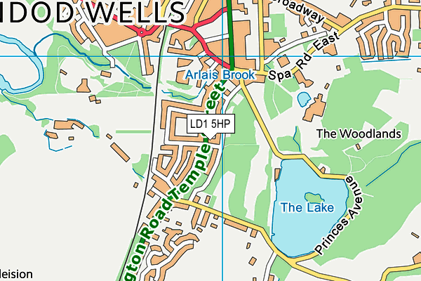 LD1 5HP map - OS VectorMap District (Ordnance Survey)