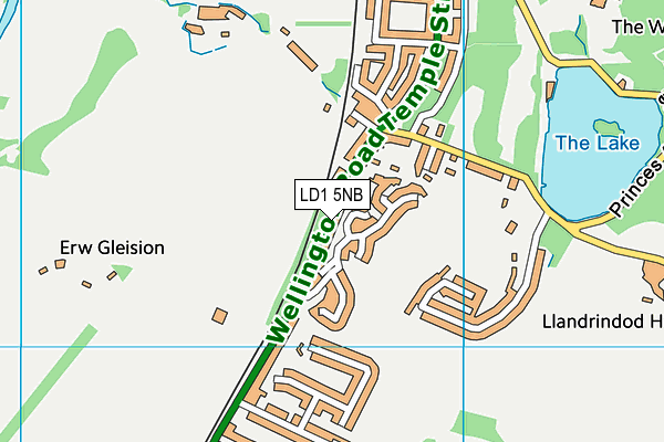 LD1 5NB map - OS VectorMap District (Ordnance Survey)