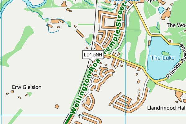 LD1 5NH map - OS VectorMap District (Ordnance Survey)