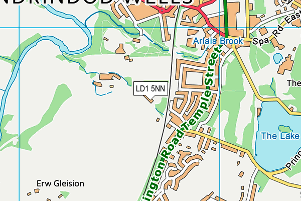 LD1 5NN map - OS VectorMap District (Ordnance Survey)