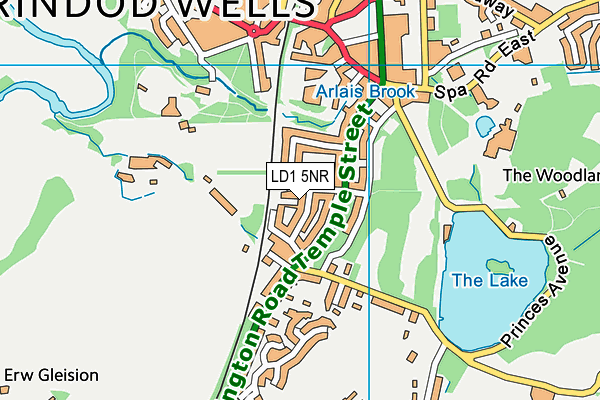 LD1 5NR map - OS VectorMap District (Ordnance Survey)