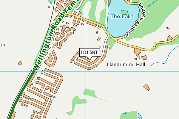 LD1 5NT map - OS VectorMap District (Ordnance Survey)