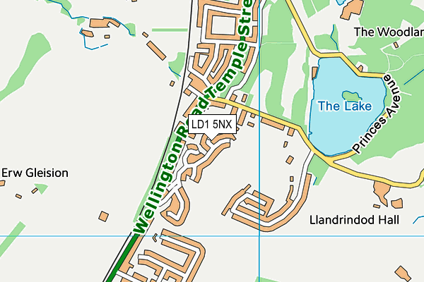 LD1 5NX map - OS VectorMap District (Ordnance Survey)