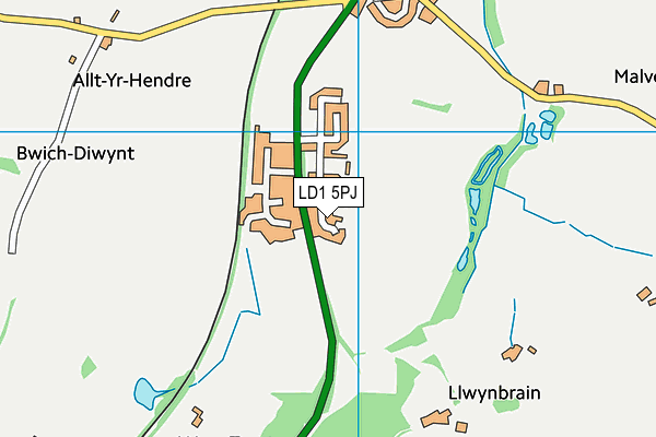 LD1 5PJ map - OS VectorMap District (Ordnance Survey)