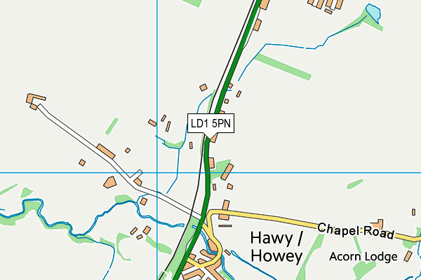 LD1 5PN map - OS VectorMap District (Ordnance Survey)