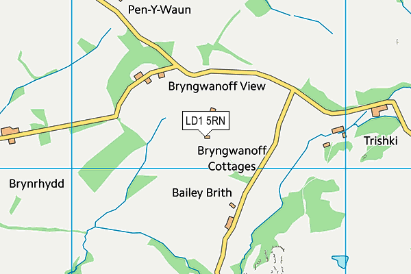 LD1 5RN map - OS VectorMap District (Ordnance Survey)