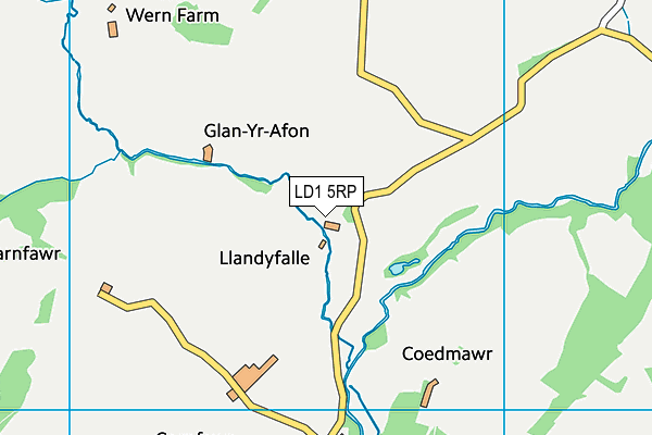 LD1 5RP map - OS VectorMap District (Ordnance Survey)