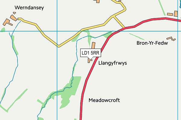 LD1 5RR map - OS VectorMap District (Ordnance Survey)