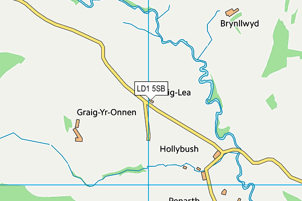 LD1 5SB map - OS VectorMap District (Ordnance Survey)