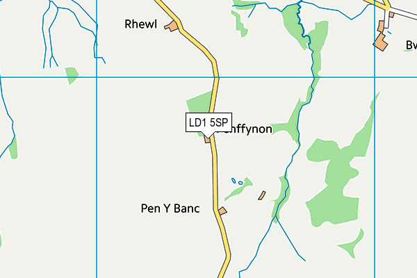 LD1 5SP map - OS VectorMap District (Ordnance Survey)