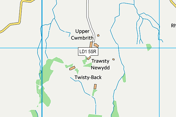 LD1 5SR map - OS VectorMap District (Ordnance Survey)