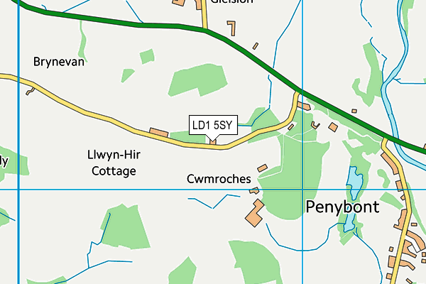 LD1 5SY map - OS VectorMap District (Ordnance Survey)