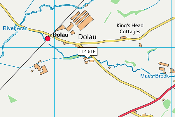 LD1 5TE map - OS VectorMap District (Ordnance Survey)