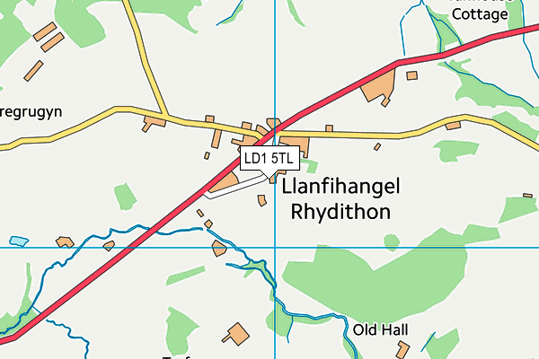 LD1 5TL map - OS VectorMap District (Ordnance Survey)