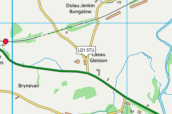 LD1 5TU map - OS VectorMap District (Ordnance Survey)