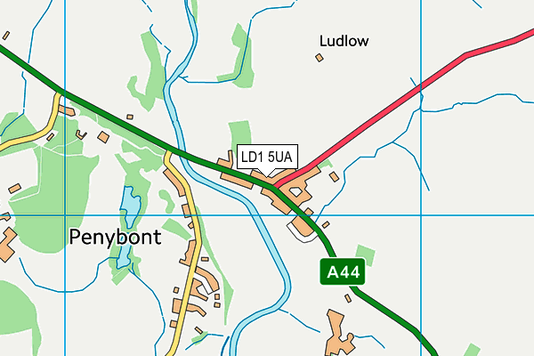 LD1 5UA map - OS VectorMap District (Ordnance Survey)