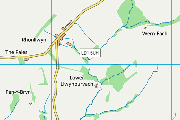 LD1 5UH map - OS VectorMap District (Ordnance Survey)