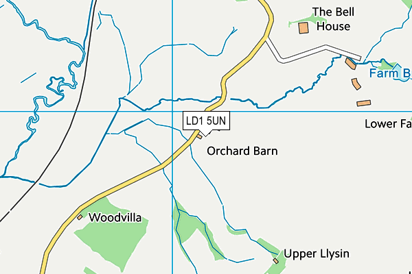 LD1 5UN map - OS VectorMap District (Ordnance Survey)