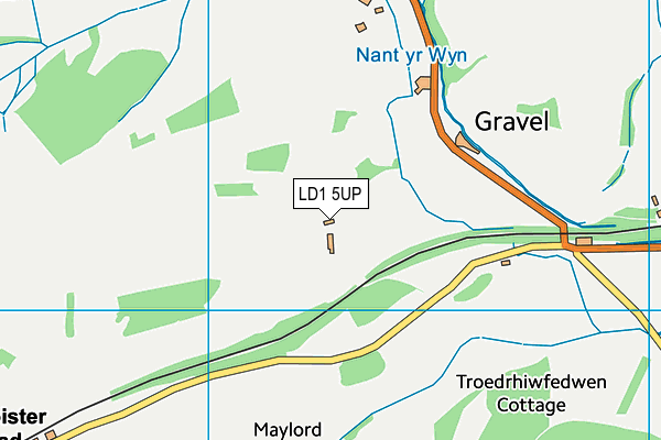 LD1 5UP map - OS VectorMap District (Ordnance Survey)