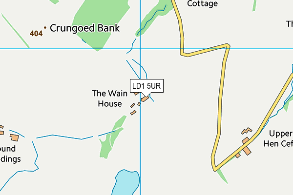 LD1 5UR map - OS VectorMap District (Ordnance Survey)